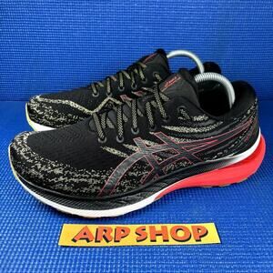 🔴 ASICS GEL-KAYANO 29 Men`s Size 10 Black Red Athletic Running Shoes 1011B440